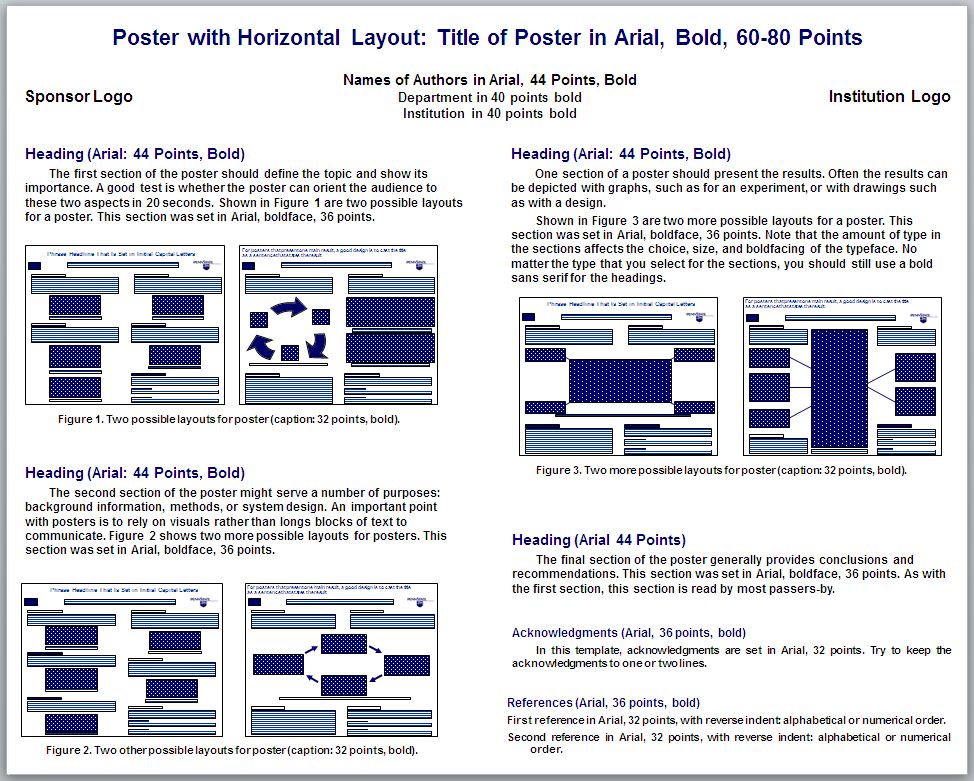 Poster Template 40 x 32 in