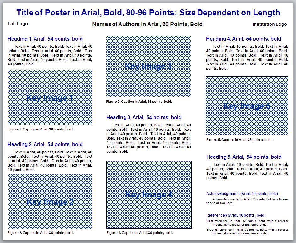 Poster Template 44 x 36 in